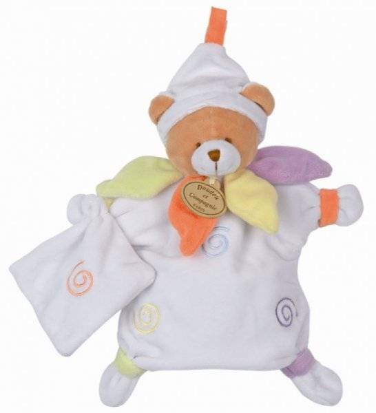 Doudou et Compagnie Marionnette Ours Nuage de Couleurs