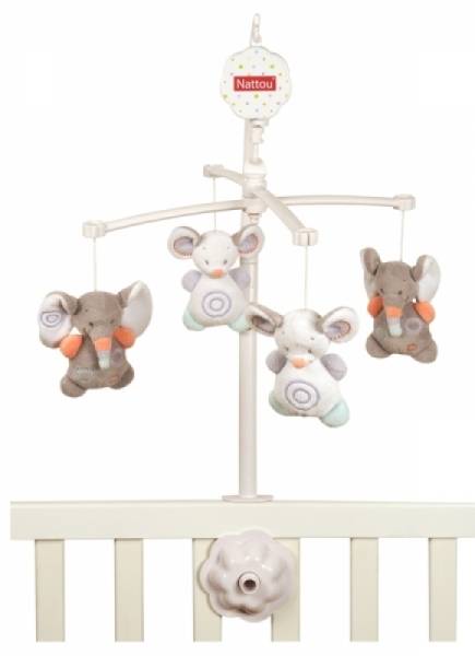 Nattou Mobile Musical Eléphant Bubbles