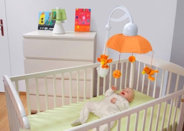 Babymoov Mobile Musical Rainbow Blanc et Orange