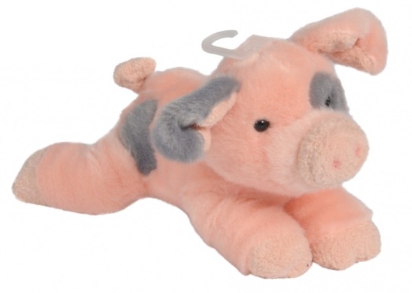 Nicotoy Peluche Cochon Couché - 20 cm