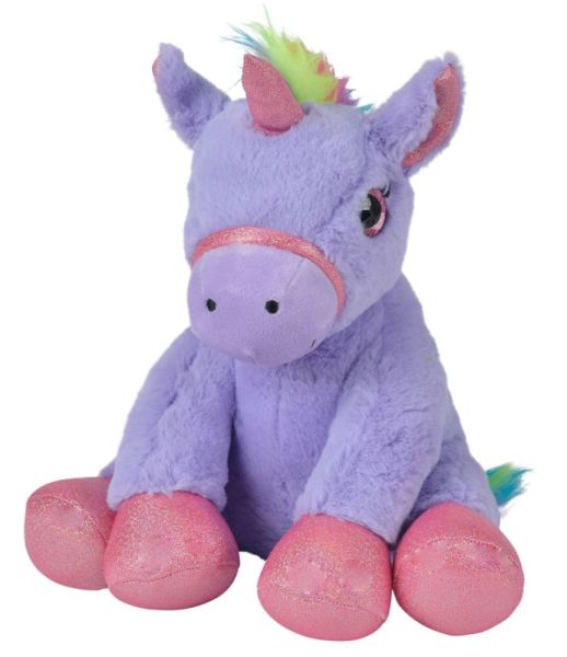 Nicotoy Peluche Licorne Assis Violet - 35 cm