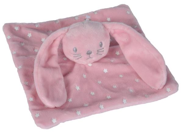 Nicotoy Doudou Lapin Lumineux Rose