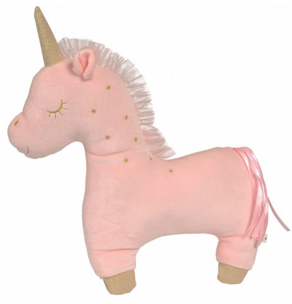 Nicotoy Coussin Licorne Rose