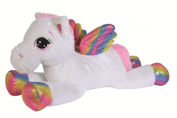 Nicotoy Peluche Pégase Couchée - 120 cm