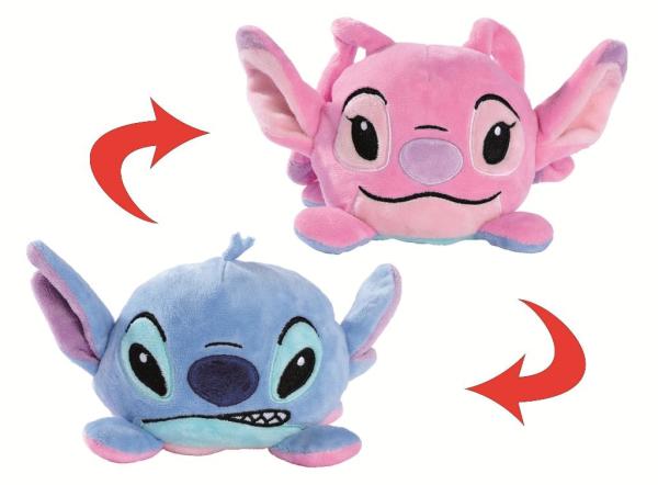 Disney Peluche Réversible Stitch et Angel