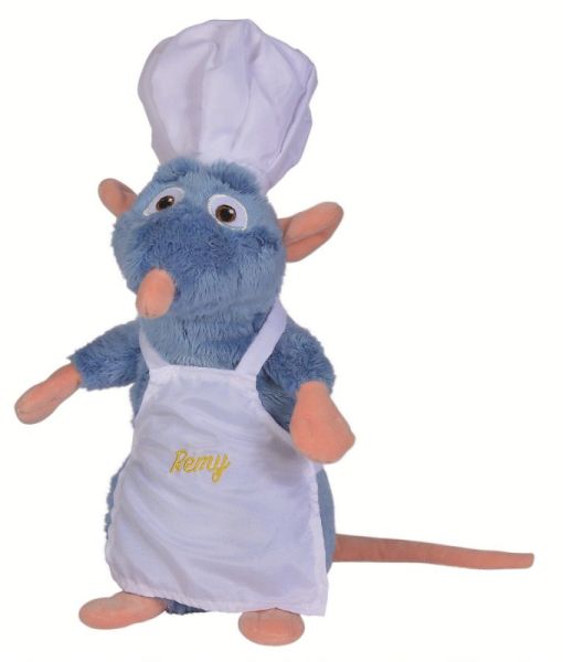 Disney Peluche Rémy avec Tablier Ratatouille - 25 cm