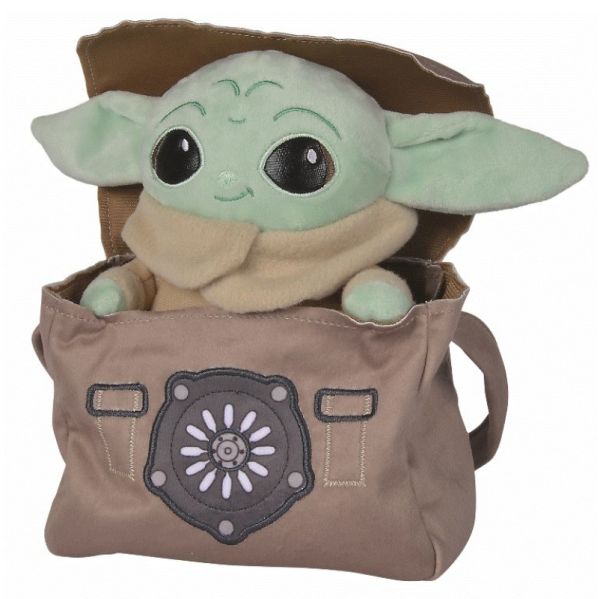 Disney Peluche Mandalorian Grogu dans son sac