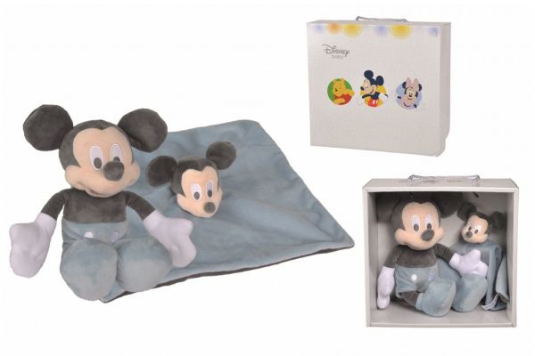 Disney Baby Coffret Doudou et Peluche Mickey