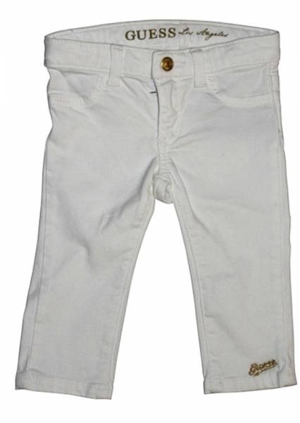 Guess Enfant Pantalon Stretch Blanc 6/9 mois