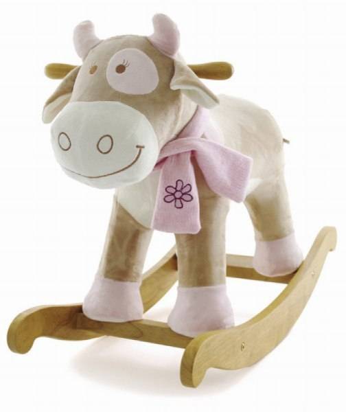 Noukies Peluche à Bascule Vache Lola
