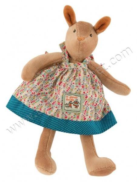 Moulin Roty Peluche Biche Blanche La Grande Famille - 20 cm