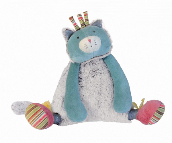 Moulin Roty Peluche Chat Musicale Les Pachats - 21 cm
