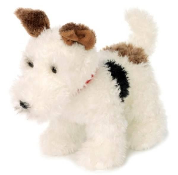  Peluche Chien Fox Terrier  - 30cm