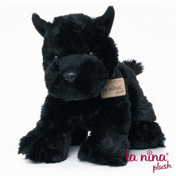 La Nina Peluche Chien Fox Terrier Noir
