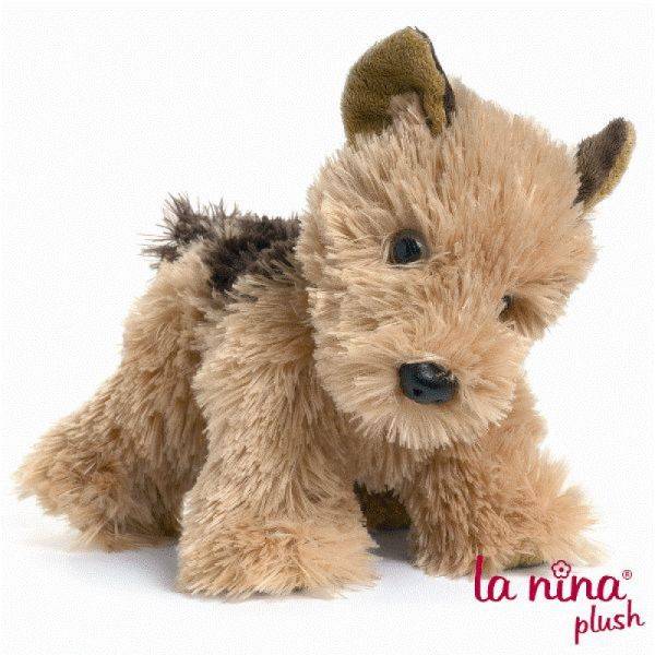 La Nina Peluche Chien Yorkshire Marron