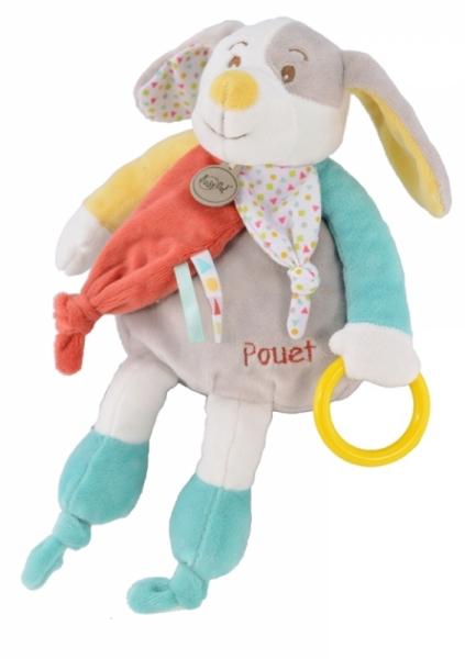 Babynat Peluche d'Activités Chien Diablotin - 30 cm