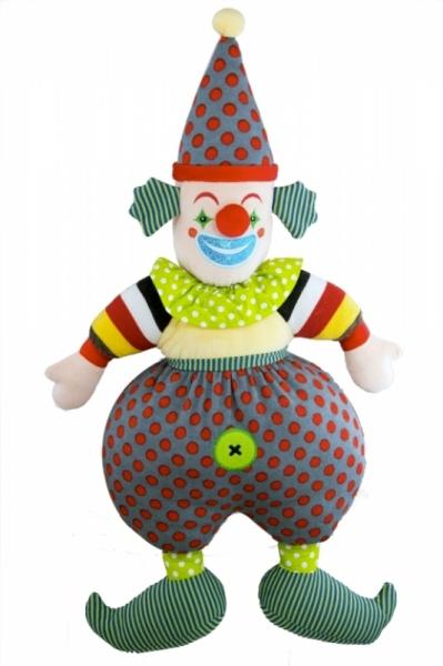 Histoire d Ours Peluche Gaspard Drôle de Clown - 70 cm