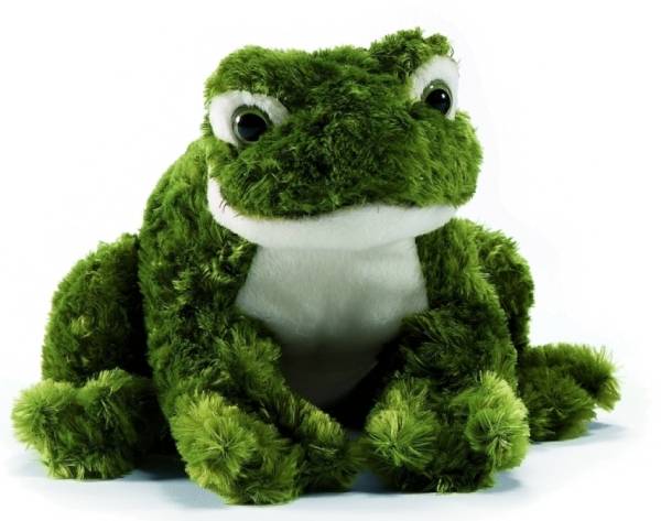 Anima Peluche Grenouille Assis Couchée 18 cm