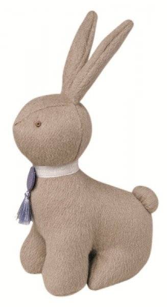 Trousselier Peluche Hochet Lapin Cachemire Taupe 26 cm