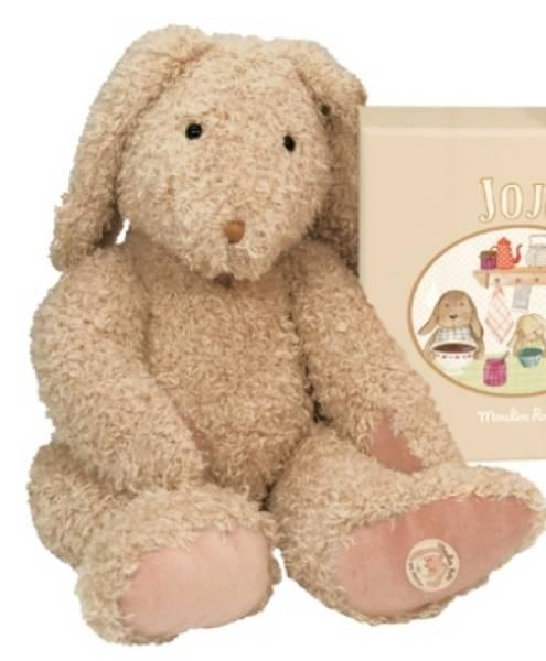 Moulin Roty Peluche Lapin Jeannot Vite un Câlin - 42 cm
