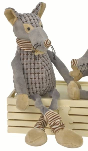Histoire d Ours Peluche Loup Vagabonds - 45 cm