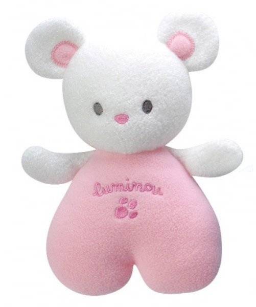 Jemini Peluche Luminou Souris Rose - 22 cm