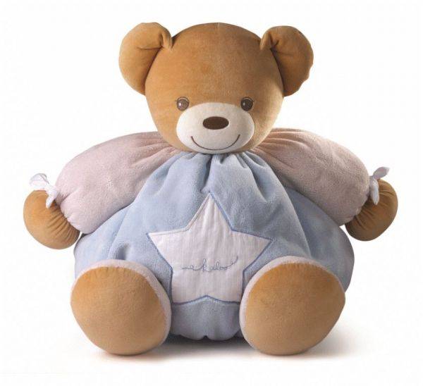 Kaloo Peluche Maxi Patapouf Ours Plume Bleu - 50 cm