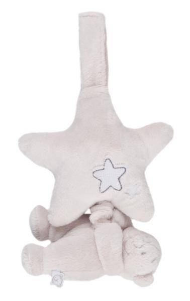 Noukies Peluche Mini Musical Ours Nouky Poudre Etoile - 15 cm