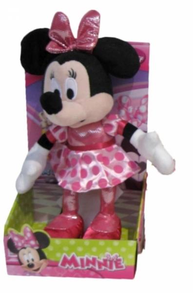 Disney Peluche Minnie Preschool Pois Rose - 25 cm