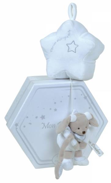 Doudou et Compagnie Peluche Musicale Lapin Céleste