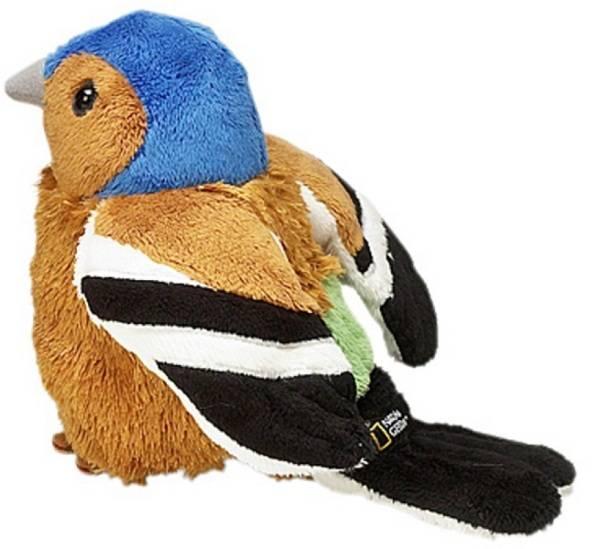 National Geographic Peluche Oiseau Pinson des Arbres Chanteur - 15 cm