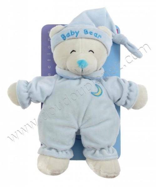 Gipsy Peluche Ours Bleu Baby Bear - 24 cm