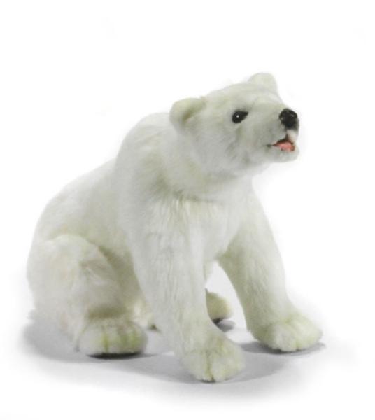 Anima Peluche Ours Polaire Assis - 38 cm
