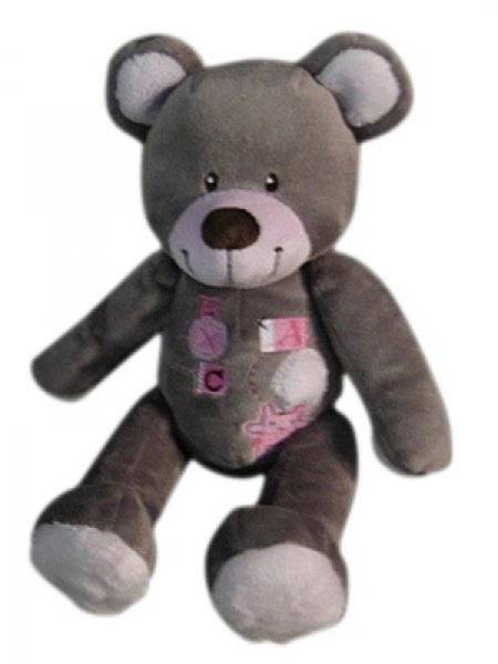 Nicotoy Peluche Ours Rose