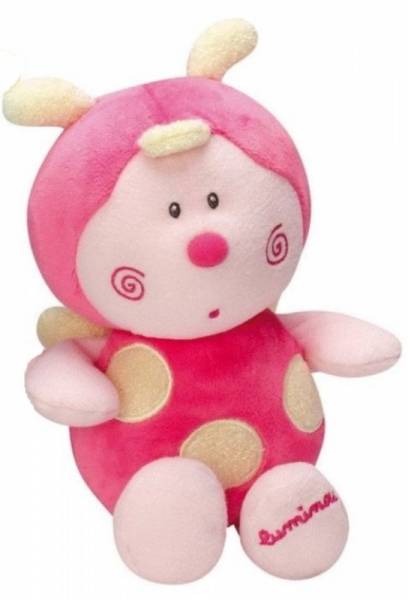 Jemini Peluche Luminou Zebra - 27 Cm, Tessuto Fotoluminescente, Morbido E Rassicurante Per Neonati, Rosa - 3