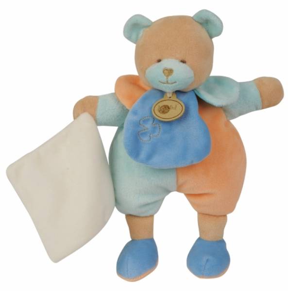 Babynat Peluche Pantin Ours Bleu