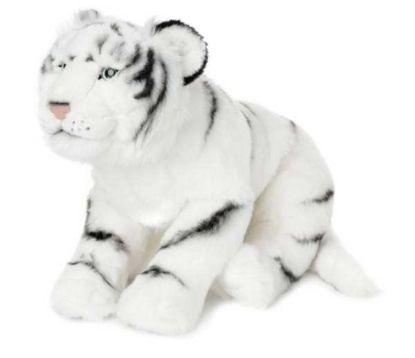 WWF Peluche Tigre Blanc couché 41 cm