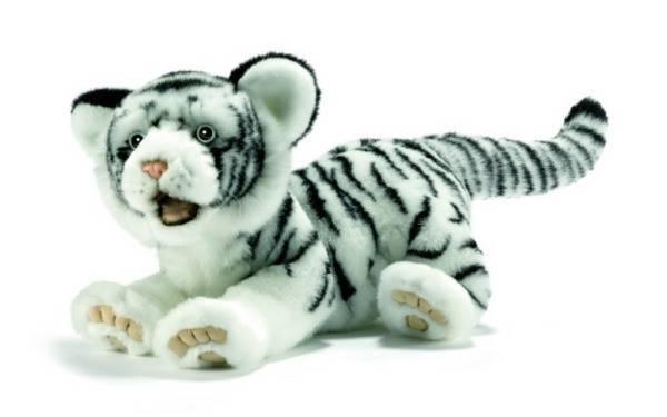 Anima Peluche Tigre Blanc Ushuaïa - 35 cm
