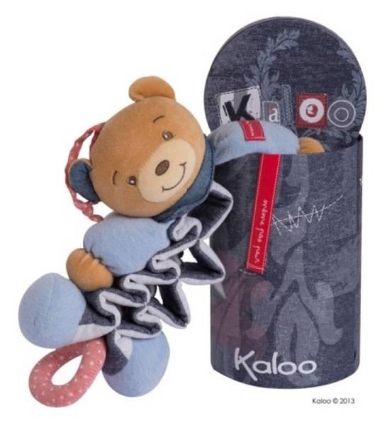 Kaloo Peluche Zig Musicale Ours Blue Denim