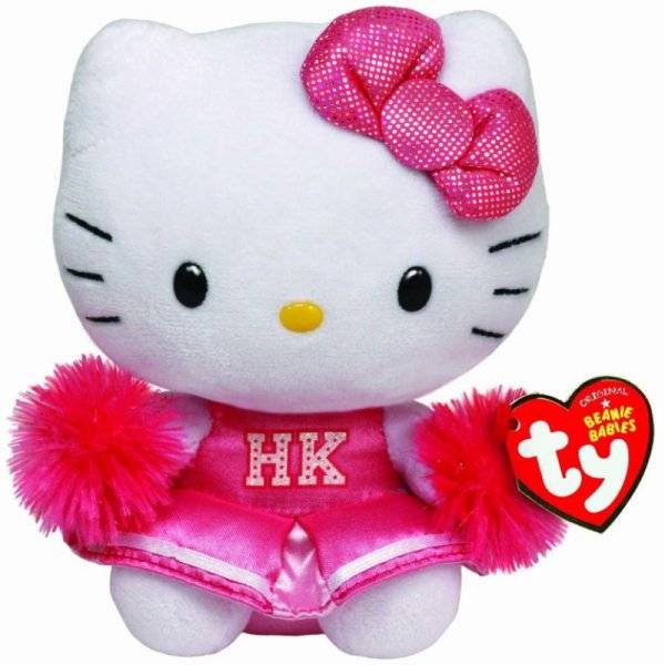 Ty Peluche Hello Kitty Cheerleader Beanie Babies - 28 cm