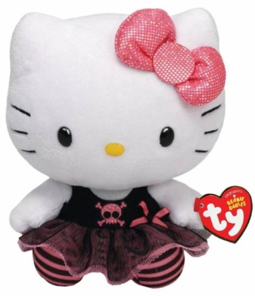 Ty Peluchette Hello Kitty Punk Beanie Babies - 15 cm