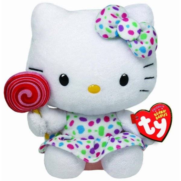 Ty Peluchette Hello Kitty Sucette Beanie Babies - 28 cm