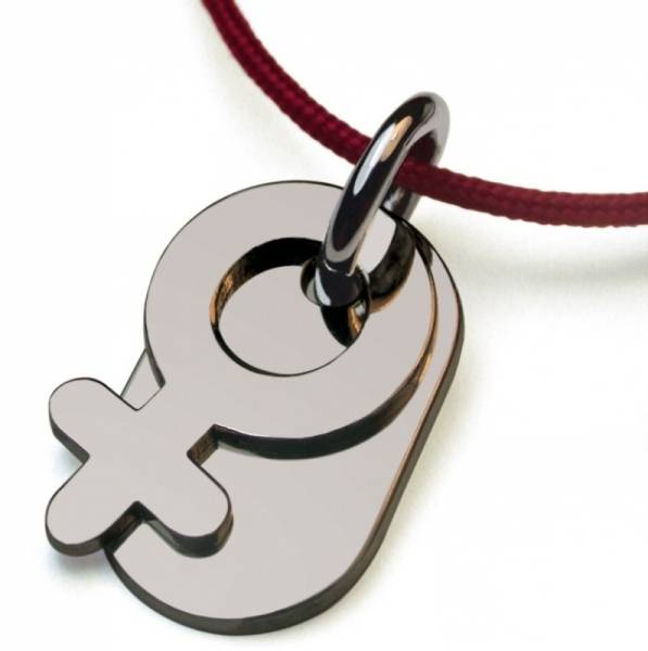 Mikado Pendentif Sex Symbol Girl Argent