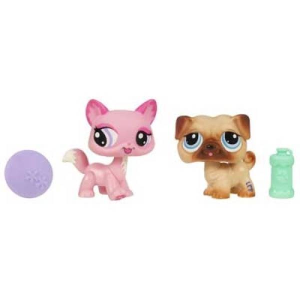 Hasbro Petshop Duo Chien Carlin et Chat