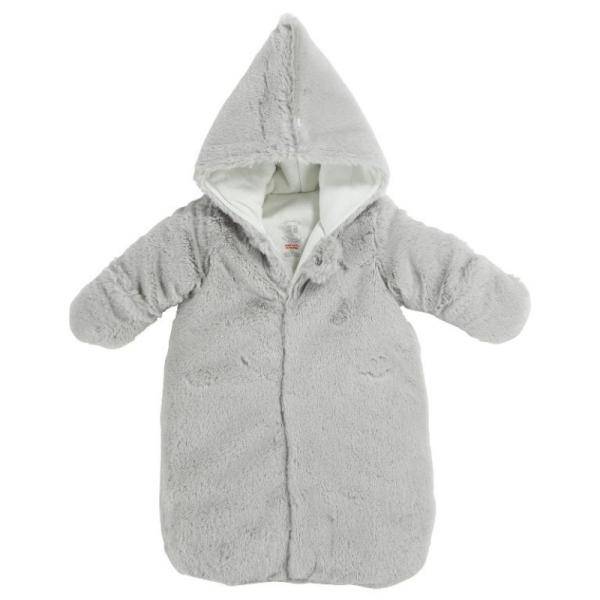 Absorba Pilote à Capuche Nuage Gris en Fausse Fourrure 1 Mois