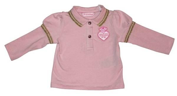 Guess Enfant Polo Manches Longues Rose 3/6 mois