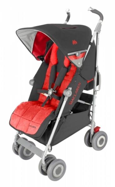 Maclaren Poussette Techno XLR Charcoal Scarlet