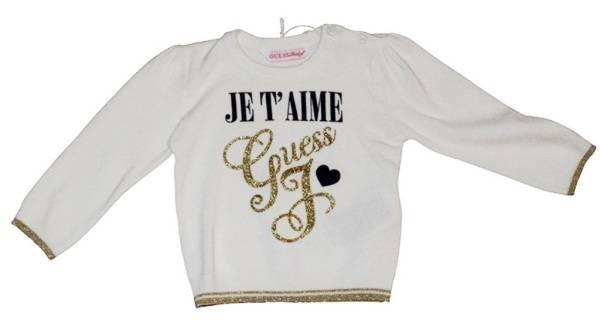 Guess Enfant Pull Whipped Cream 3/6 mois