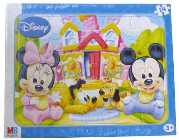MB Puzzle 14 Pièces Baby Mickey et Minnie