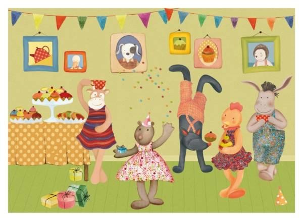 Moulin Roty Puzzle Fête Anniversaire La Grande Famille